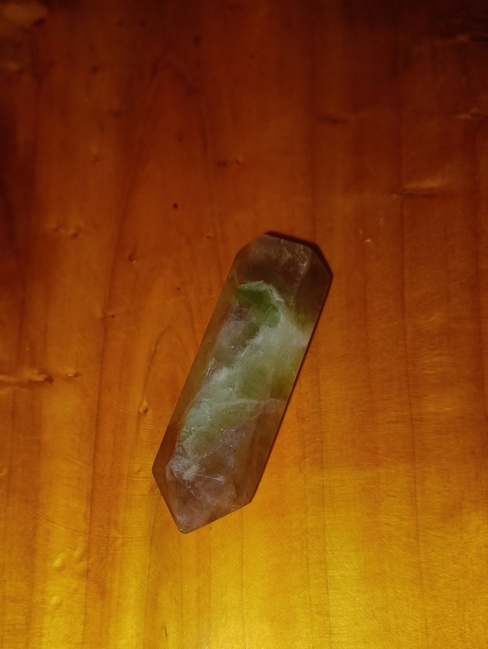 Green Quartz Wand Point Crystal